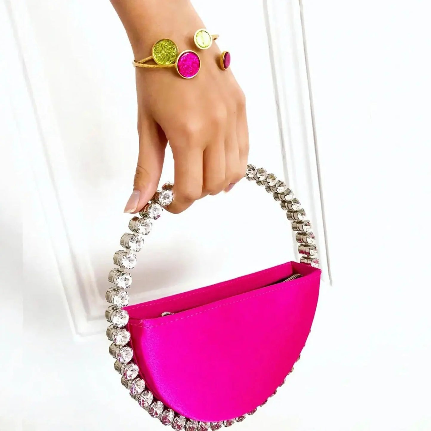 Round Diamond Party Clutch