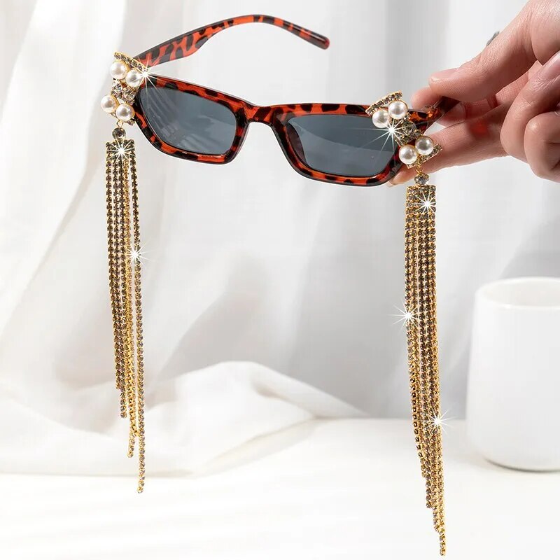 Tassel Rhinestone Women's Sunglasses