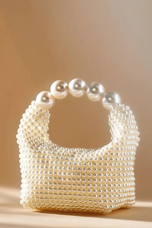 Pearl beaded designer Bag