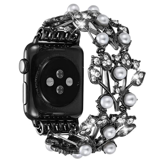 Pearl with Diamond iWatch Strap