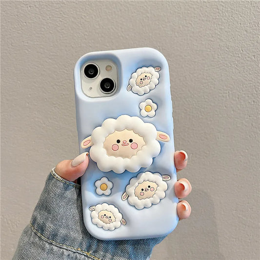 Premium Blue Sheep iPhone Case