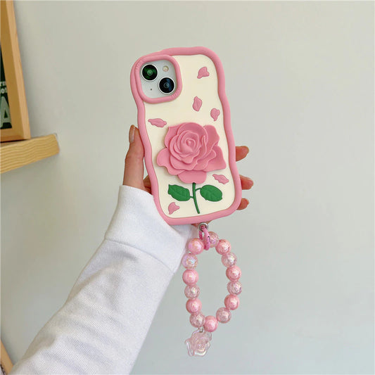 Pink Flower Silicon Case