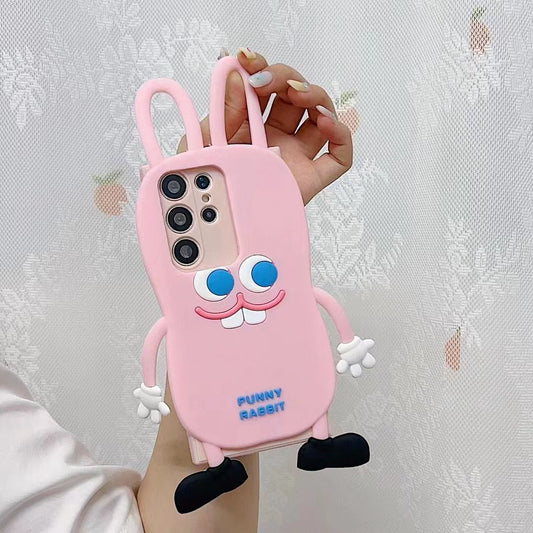 Pink Rabbit Silicon Samsung Case