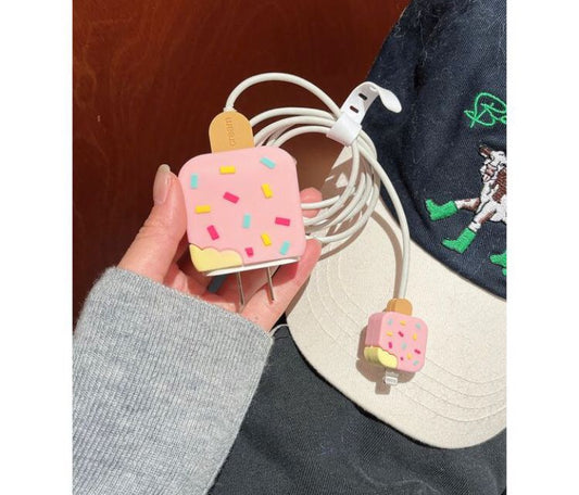 Ice - Cream iPhone  Silicon Charger Case