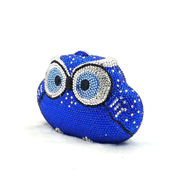 Twilight Hoot Blue Clutch