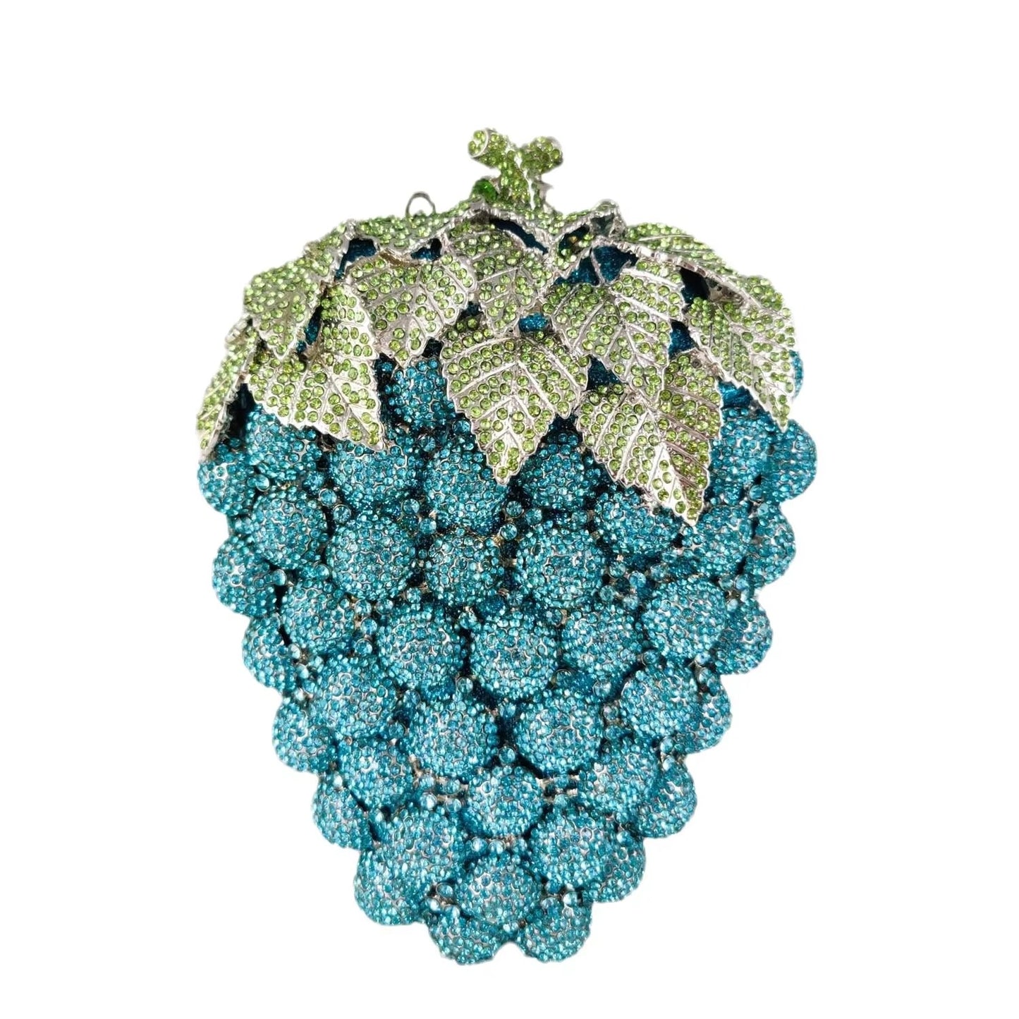 Emily Blue Grapes Evening Clutch