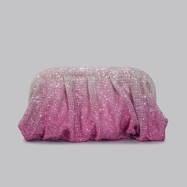 Gradient Luxe Sparkle Clutch