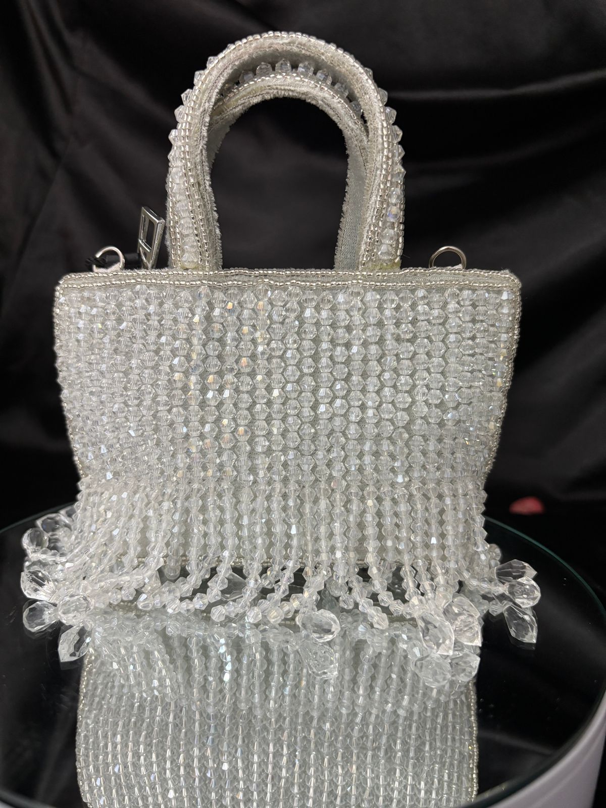 White Stone Mini Handbag