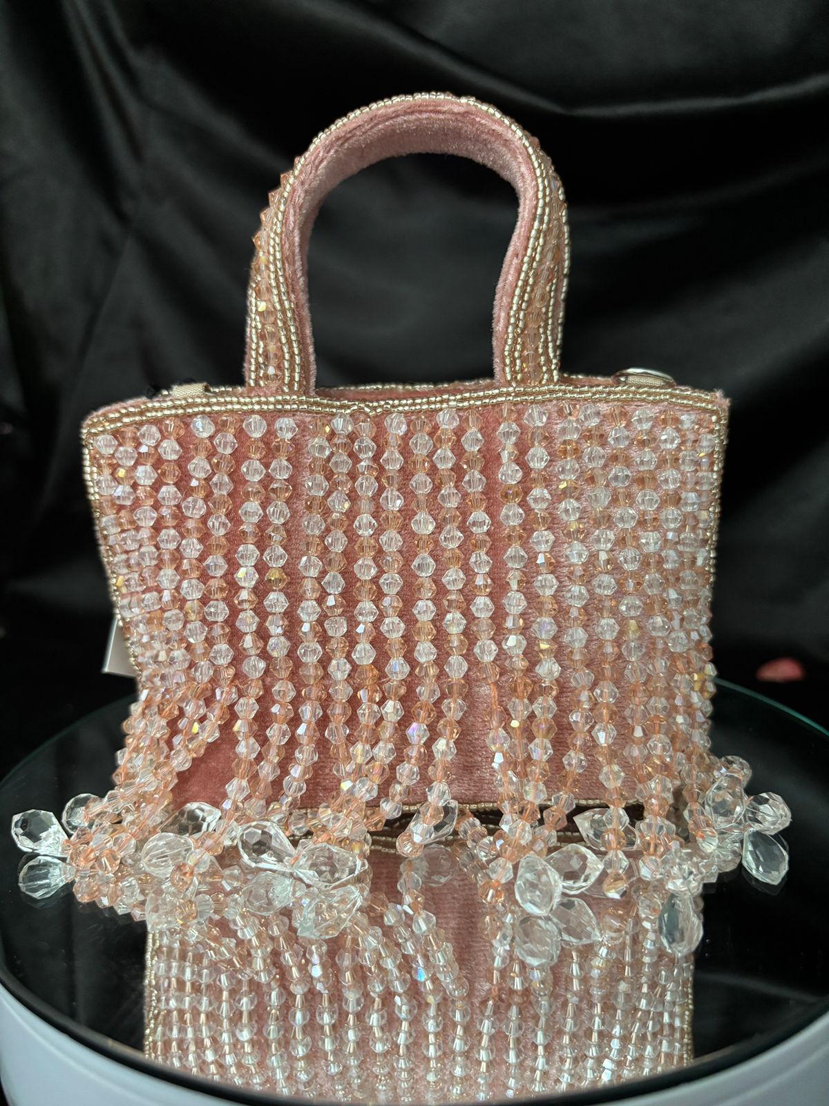 Pink Stone Mini Handbag