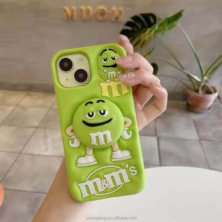 Green M&M iPhone Case