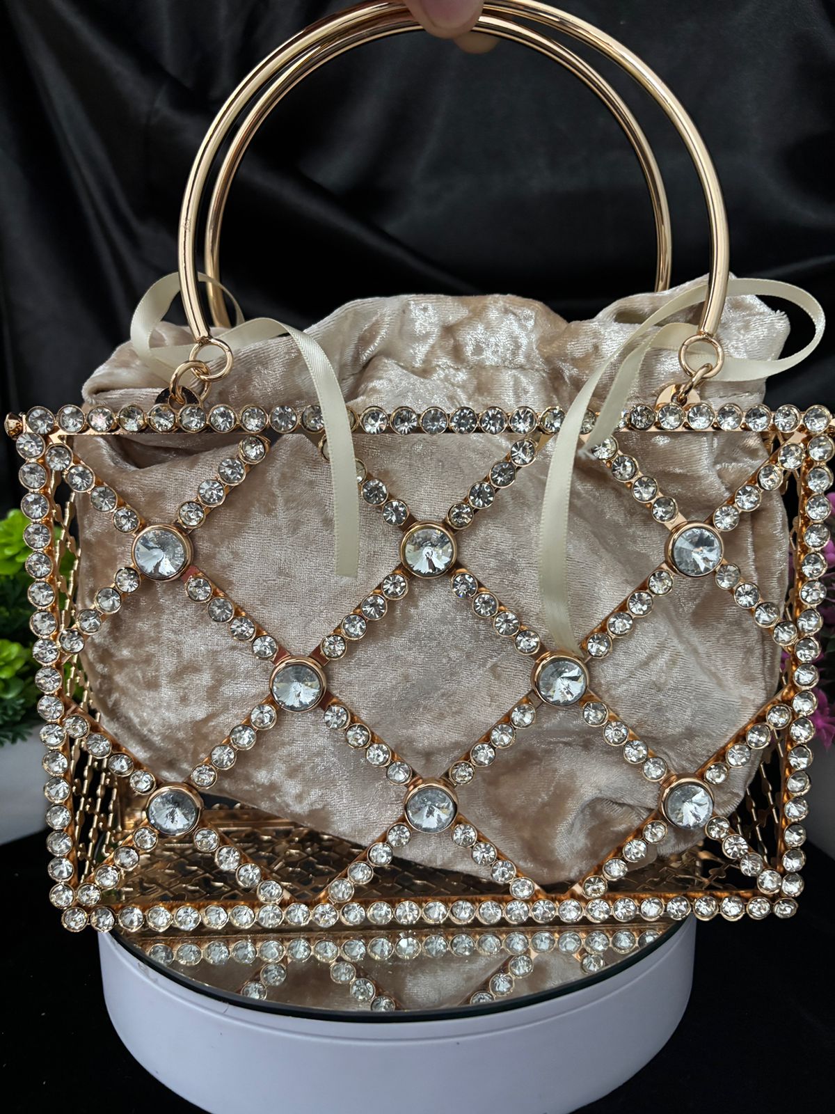 Beaded Bliss Bucket Bag