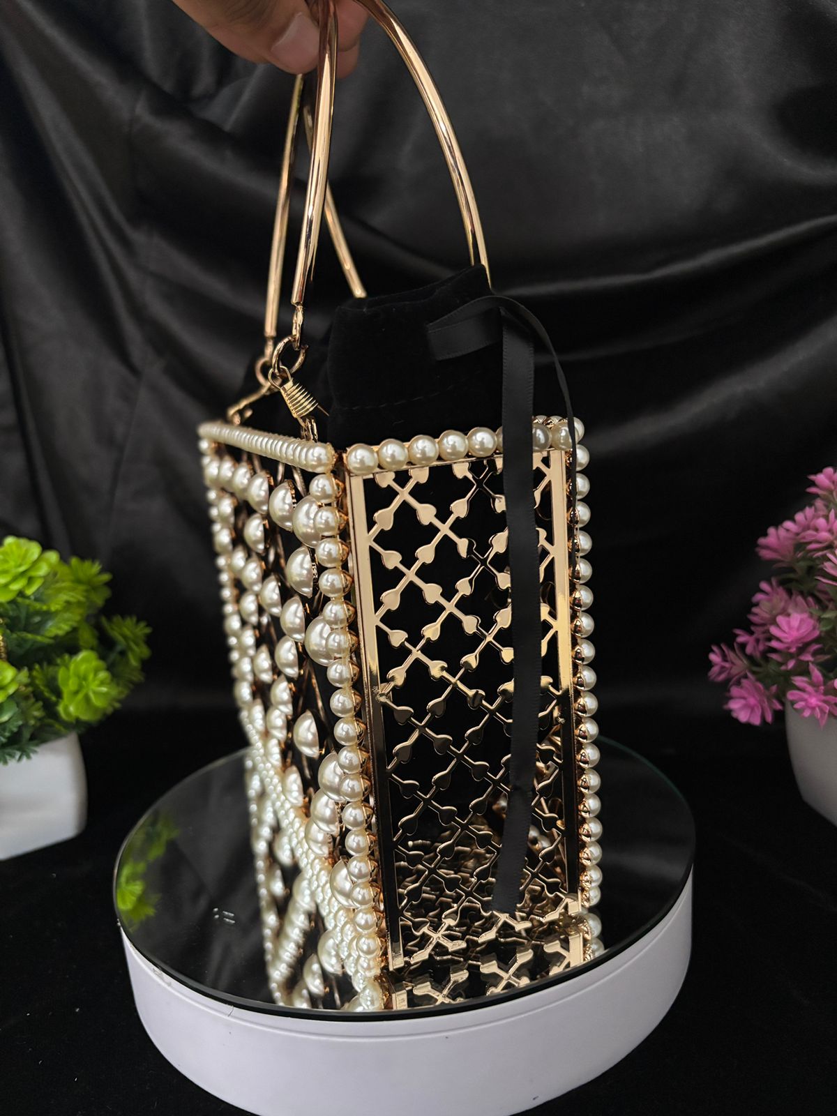 Beaded Bliss Bucket Bag