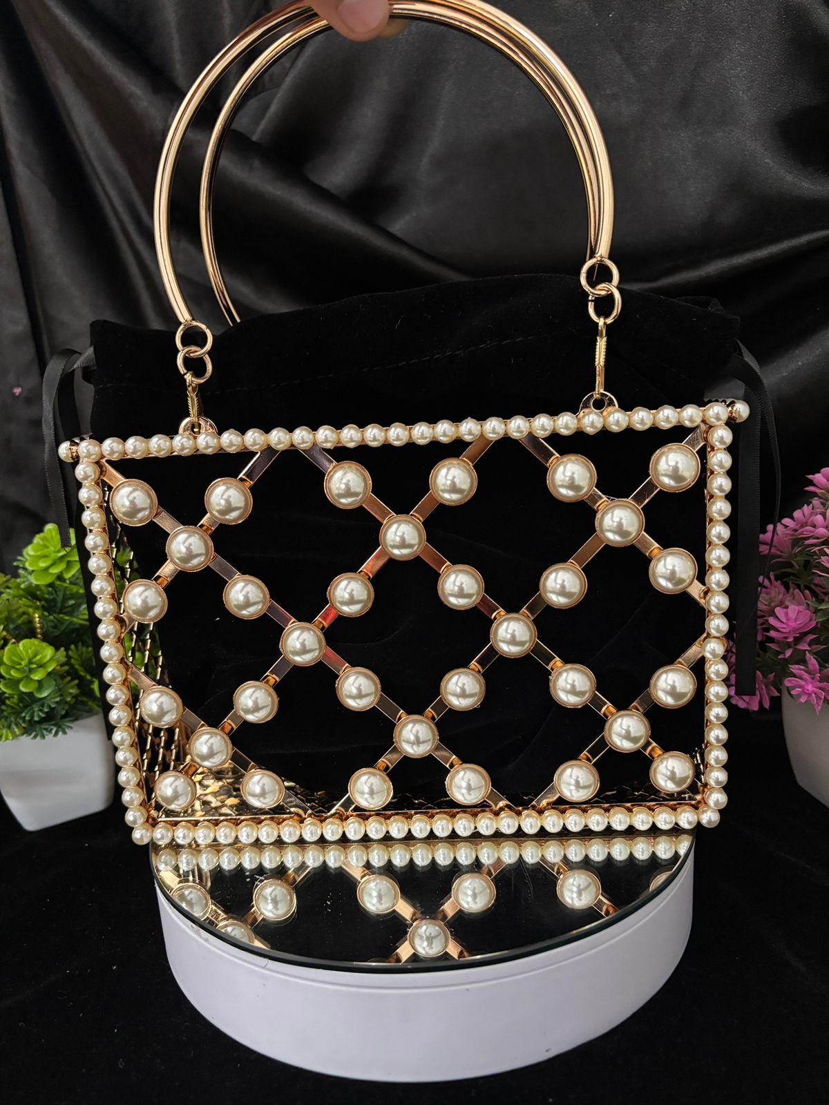 Beaded Bliss Bucket Bag