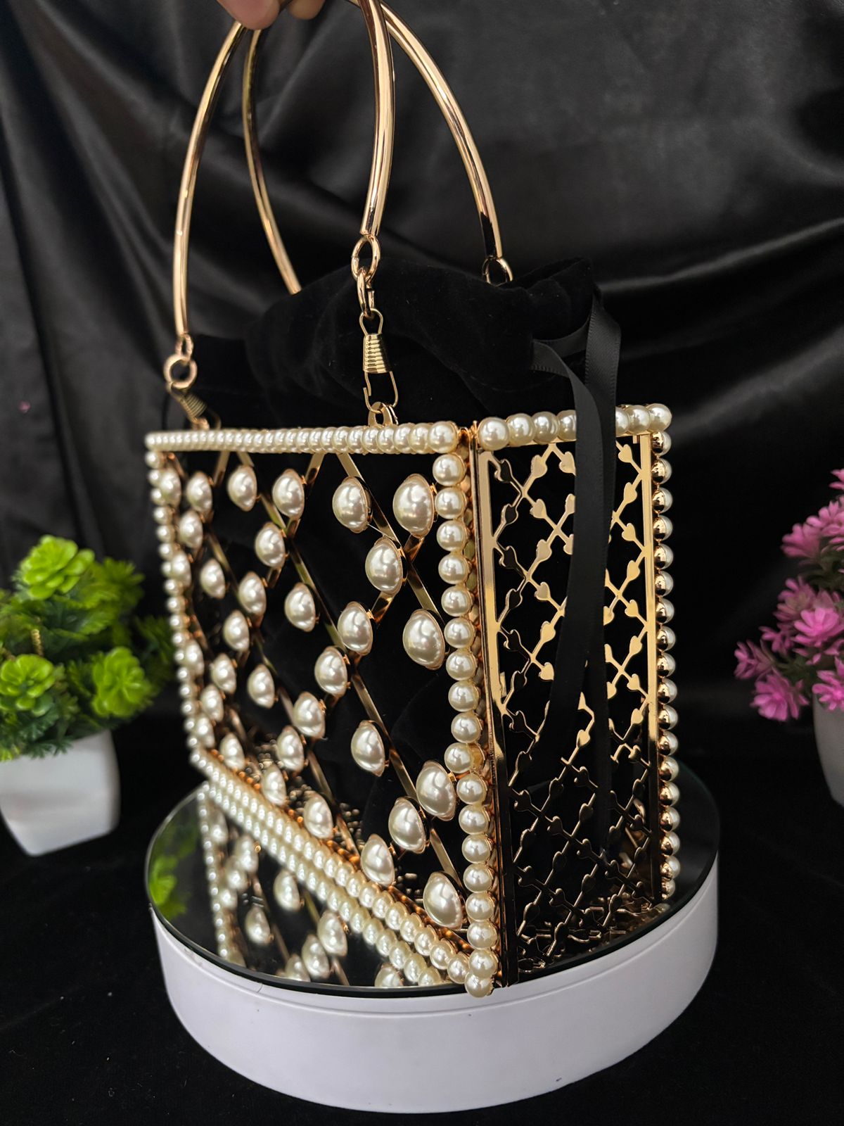 Beaded Bliss Bucket Bag