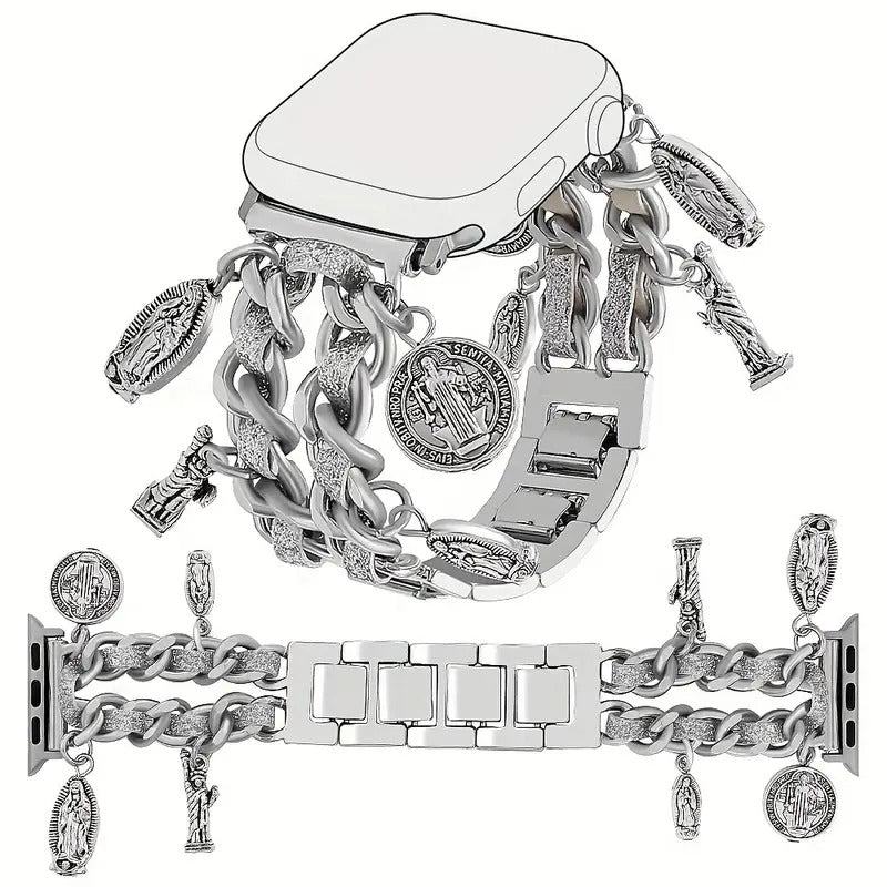 Crystal iWatch Straps Heart Charm