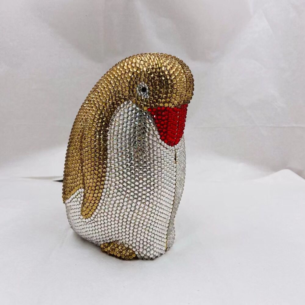 Penguin Rhinestone Clutch