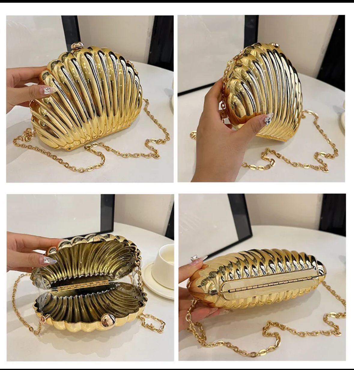 Luxe Seashell Clutch ThePurpleWings