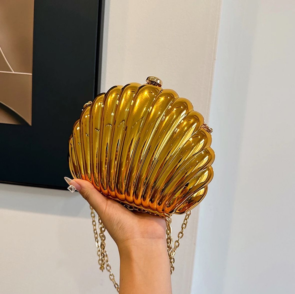 Luxe Seashell Clutch