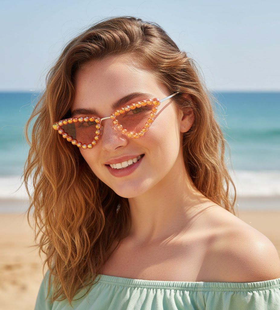Olivia Orange Sunglasses