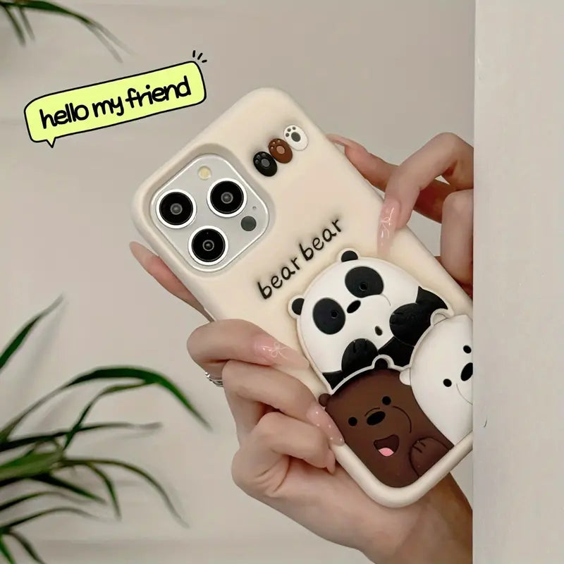 Cartoon Bear iPhone Case