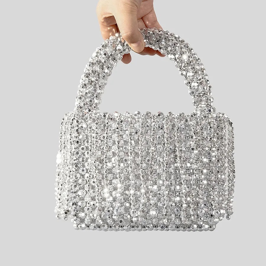 Snazzy Sliver Pearl Bag