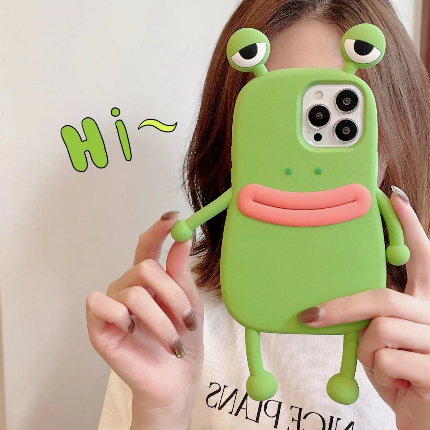 Luxury Froggy iPhone 15 Silicone Case