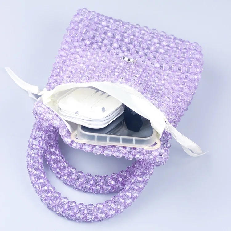 Mini Lavender Pearl Bag