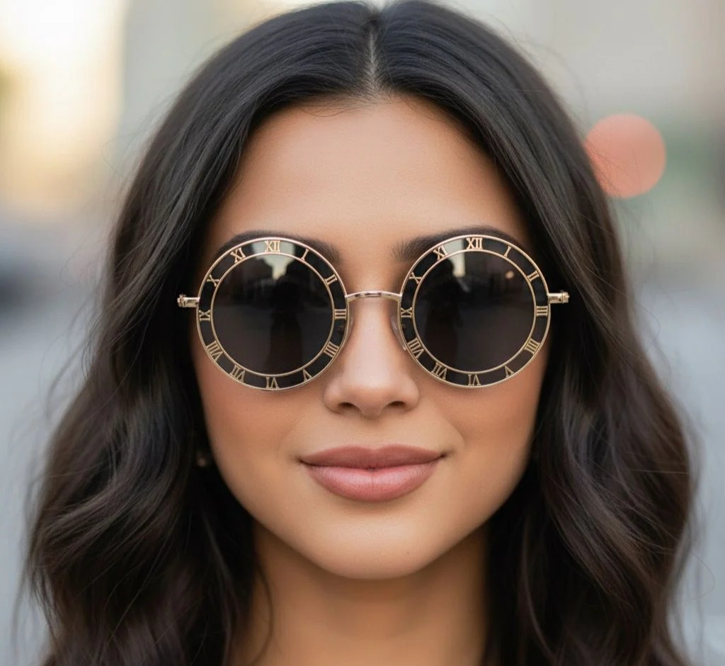 Round Clock Sunglasses