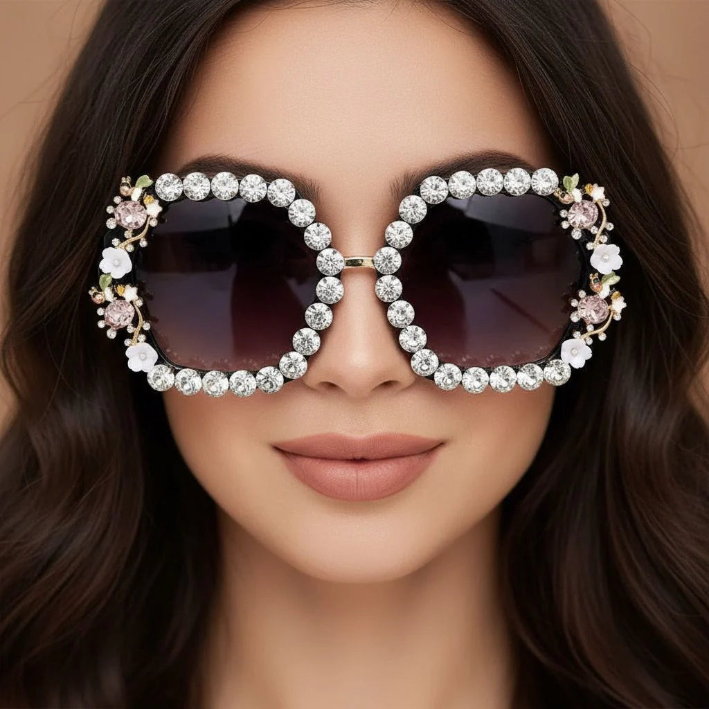 Sunglasses with decorative 