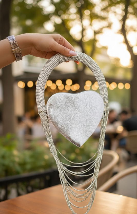 Mini Heart Tassel Handbag