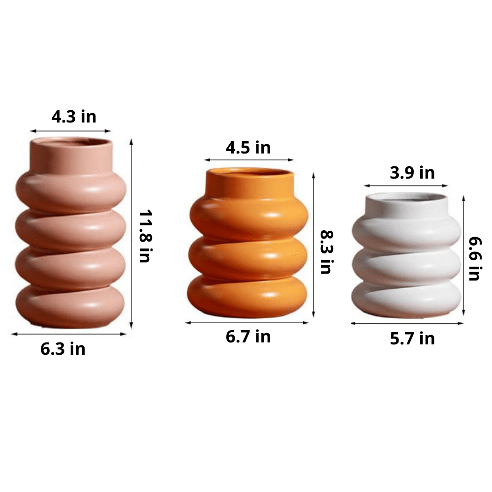 Ceramic Roll Vases