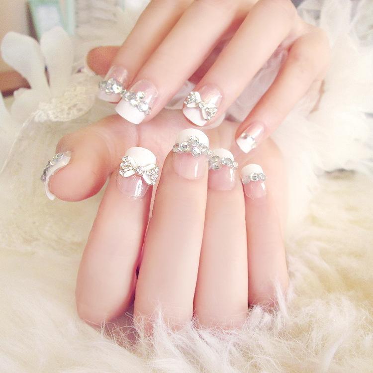 Sweet Bow  Stick -on nails