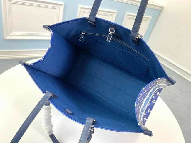 Lv Blue Tote Bag