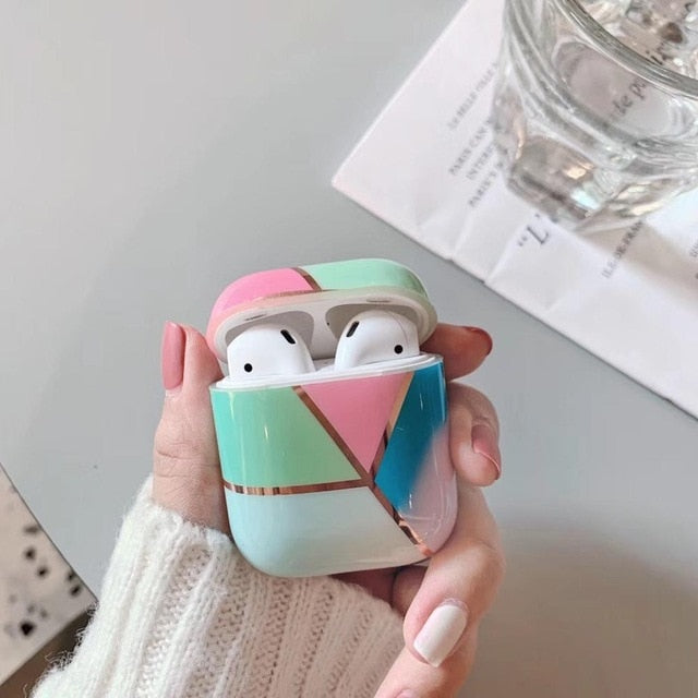 Luxury Geometric Airpods Case