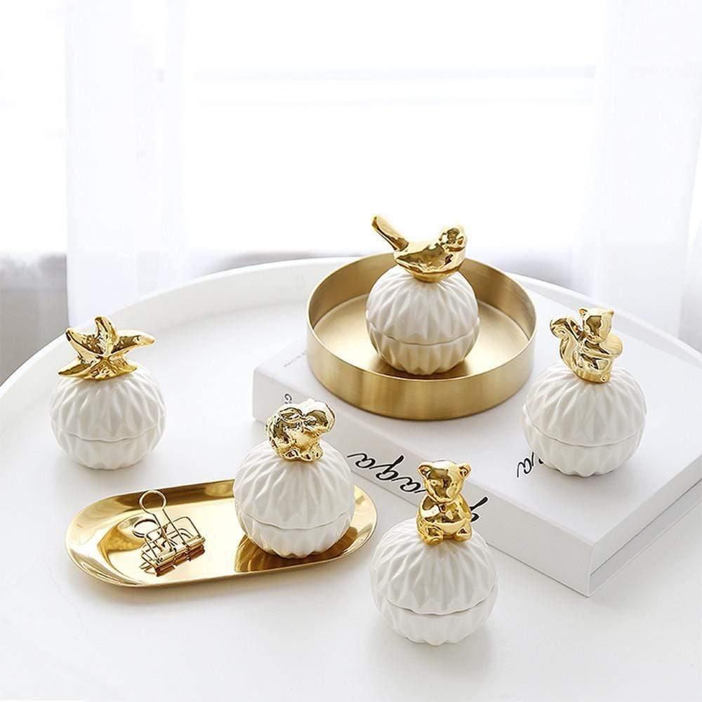 White Gold Theme Jewelry Box